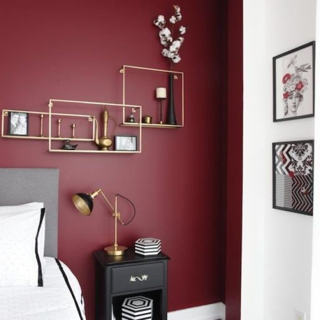 Two-colour combination for bedroom walls 2022 - Emily May